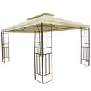 Gazebos, Lily 10' x 13' Cream White Gazebo Canopy & Frame - Seasonal Overstock