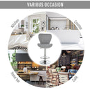 Norwin Adjustable Height Swivel Barstool (2 Pack) - Grey Fabric - Seasonal Overstock