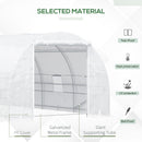 20' x 10' x 7' Soft Cover Dome Top Greenhouse - White - Seasonal Overstock