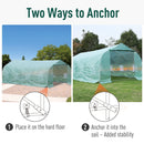 Greenhouses, 20 x 10 x 7ft Soft Cover Walk-In Greenhouse Green - Seasonal Overstock