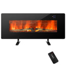 Fireplaces, 42" Electric Fireplace Wall Mounted or Free Standing with Remote - Seasonal Overstock