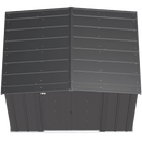 8' x 6' Arrow Classic Steel Storage Shed - Charcoal - Seasonal Overstock