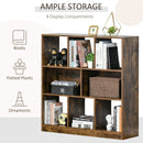 Dyan Rustic Brown 3-Tier Bookshelf - Seasonal Overstock