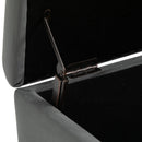 Helminia 43" Grey Storage Bench - Seasonal Overstock