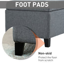 Benches, Isra 51" Grey Upholstered Storage Bench - Seasonal Overstock