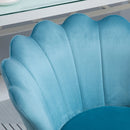 Morgana Mid Back Swivel Task Chair - Blue - Seasonal Overstock