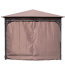 Gazebos, Summer Bliss 10 x 10ft Coffee Brown Gazebo - Seasonal Overstock