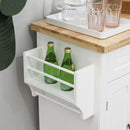Kitchen Carts, Wynette Rolling Kitchen Island Cart with Cupboard Storage - White - Seasonal Overstock