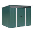 6' x 8.5' Outdoor Garden Storage Shed - Dark Green - Seasonal Overstock