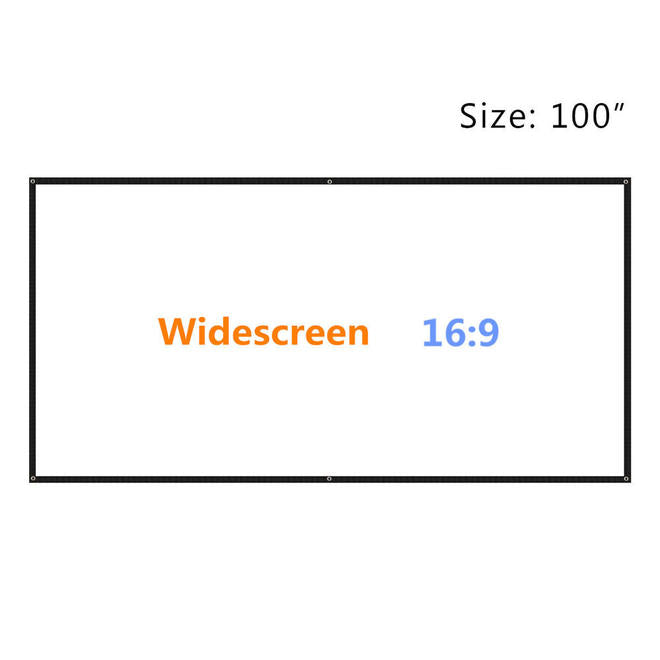 100" Portable Pin-Up Projection Screen - Seasonal Overstock