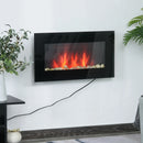Fireplaces, 29" Wall Mounted Electric Fireplace with 7 Colours and 1500W Heater - Seasonal Overstock