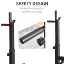 Home Fitness, Adjustable Height Squat Bench Press Dip Rack - Seasonal Overstock