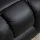 Darian Black Faux Leather Powered Lift Chair Recliner - Seasonal Overstock