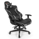 Office Chairs, Lucas High-Back Gaming Chair with Massage - Grey - Seasonal Overstock