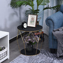 Side Tables, Onyx 18" Round Side Accent Table - Seasonal Overstock