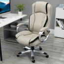 Office Chairs, Oren Beige Faux Leather Executive Chair - Seasonal Overstock