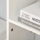 Reese 6-Tier White Bookshelf - Seasonal Overstock