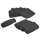 Wellington Shores 7pc Patio Sectional Replacement Cushion Covers - Grey - Seasonal Overstock