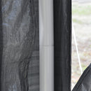 10' x 13' Party Gazebo Canopy Tent with Mesh Walls - Grey - Seasonal Overstock