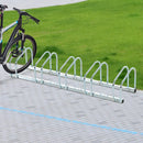 5 Bike Parking Rack - Silver - Seasonal Overstock