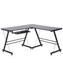 Desks, Declan L-Shaped Adjustable Desk - Seasonal Overstock