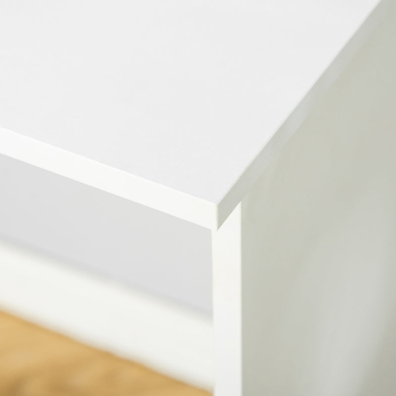Gregson White Computer Desk with Drawers - Seasonal Overstock