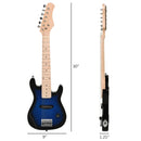 Musical Instruments, Kids 30" Electric Guitar Complete Beginners Kit - Seasonal Overstock