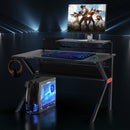 Rocky 47" Wide 2-Level Gaming Desk with Tablet Stand and Cup Holder - Seasonal Overstock