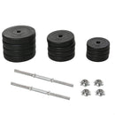 Set of 2 Adjustable Dumbbells Set 88 lbs (40 kgs) Total Weight - Seasonal Overstock