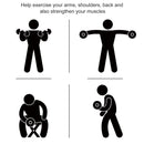 Set of Two 10lb Rubberized Hexagon Dumbbell Weights (20 lbs Total) - Seasonal Overstock