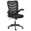 Office Chairs, Vinny Mesh Back Home Office Task Chair with Flip-Up Arm Rests Black - Seasonal Overstock
