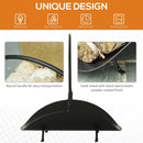 Black Metal Log Basket Firewood Rack Log Holder - Seasonal Overstock