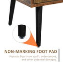 Brandel Rustic Brown Mid Century Modern Coffee Table - Seasonal Overstock