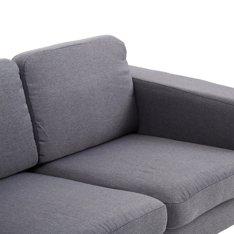 Elyjah 79" Modern Grey Upholstered Sofa - Seasonal Overstock