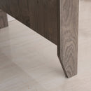 Fides Writing Desk with Storage Drawers and Hutch - Grey - Seasonal Overstock