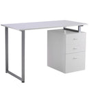 Desks, Gaetano Industrial Style Desk & File Cabinet - White - Seasonal Overstock