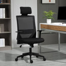 Office Chairs, Trevon High Back with Lumbar Support Mesh Task Chair Black - Seasonal Overstock