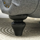 Chaise Lounge, Valencia Button Tufted Chaise Lounge Chair - Grey - Seasonal Overstock