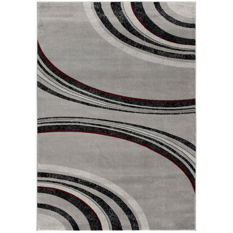 Area Rugs, Ripples Grey Area Rug by Vegas Contemporary - Seasonal Overstock