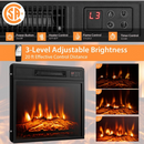 Townes Fireplace TV Stand with 16-Colour LED Backlights for TVs Up To 65-in - Rustic Brown - Seasonal Overstock