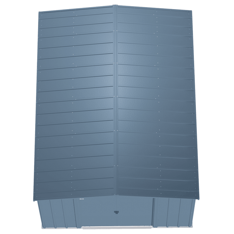 10' x 14' Arrow Classic Steel Storage Shed - Blue Grey - Seasonal Overstock