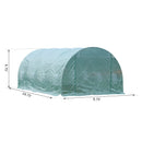 Greenhouse, 20' x 10' x 7' Soft Cover Dome Top Greenhouse - Green - Seasonal Overstock