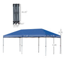 Canopy Tent, 20' x 8' Pop Up Canopy Tent with Mesh Side Walls - Seasonal Overstock