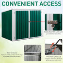 Storage Sheds, 5.7' x 3.3' Lockable Utility Waste Bin Storage Shed with Front and Top Open - Seasonal Overstock