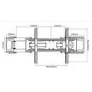 Full Motion Corner Wall Mount for TVs 37" to 60" - Seasonal Overstock