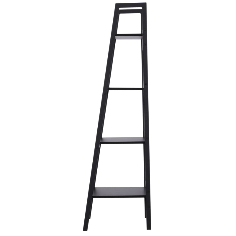 Meena 4 Tier Ladder Shelf Pair - Black - Seasonal Overstock