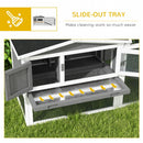Rabbit Hutches, Pleasant Patch Rabbit Hutch 61" x 23" x 27" - Light Grey - Seasonal Overstock