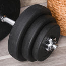 Set of 2 Adjustable Dumbbells Set 88 lbs (40 kgs) Total Weight - Seasonal Overstock