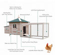 Coops & Hutches, Timberland Trove 77" Small Animal Coop / Hutch - Natural Wood - Seasonal Overstock