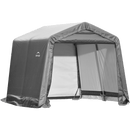Portable Sheds, 10' x 10' Shed-in-a-Box Portable Outdoor Storage Shed for Bicycle ATV Lawn Tractor - Grey - Seasonal Overstock